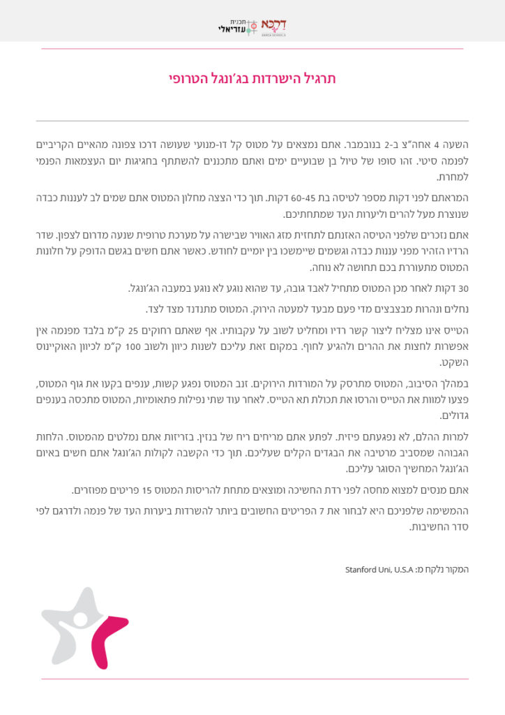 מודל למידה התנסותית - כרטיסיות